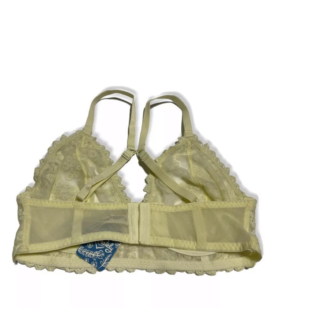 Free People Veronica Lace Bra 36D Faded Sunshine - Picture 7 of 12